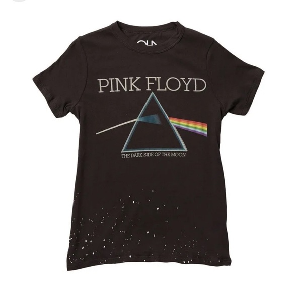 Chaser Pink Floyd Dark Side The Moon Distressed Burnout Rock Vintage T Shirt - Picture 3 of 9